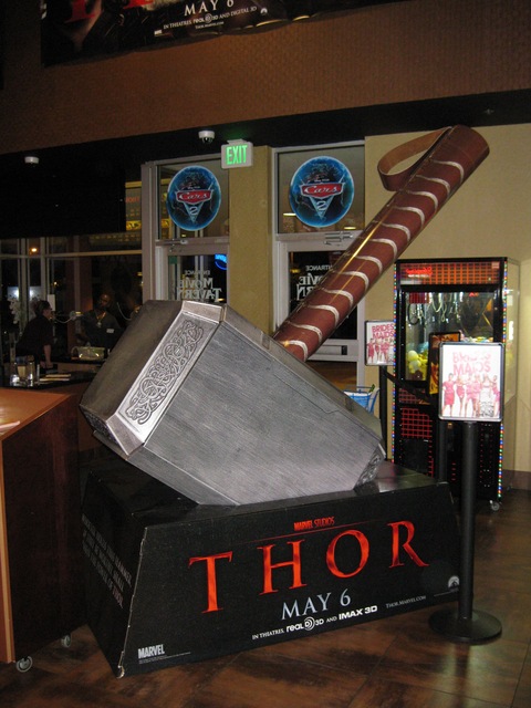 Thor Cardboard Cutout at Tucker Movie Tavern