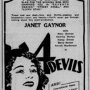 4 Devils at the Sedalia Theatre in Sedalia, Missouri—November 29, 1929