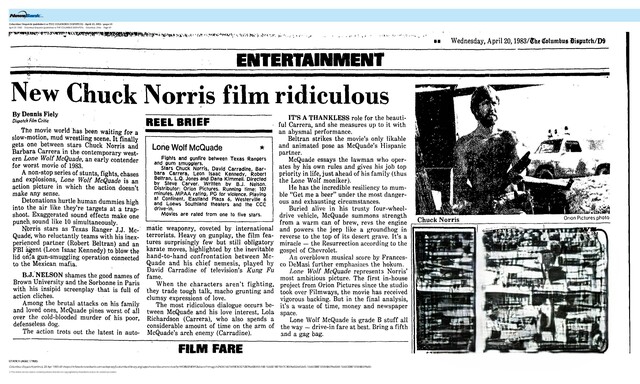 Chuck Norris, R.I.P. (1940 - 2026)