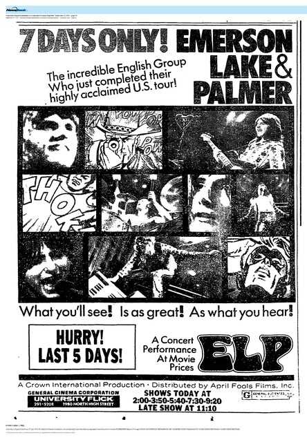 1970s Concert Movies: (1974)