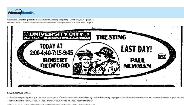 "The Sting" Ended on October 3, 1974