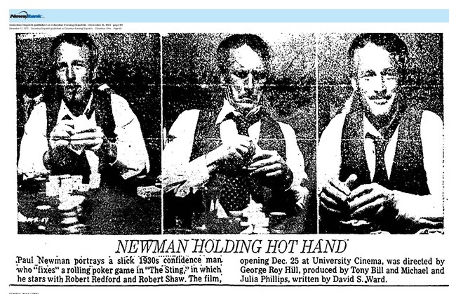 Paul Newman--Number Seven Box Office Star (1973)