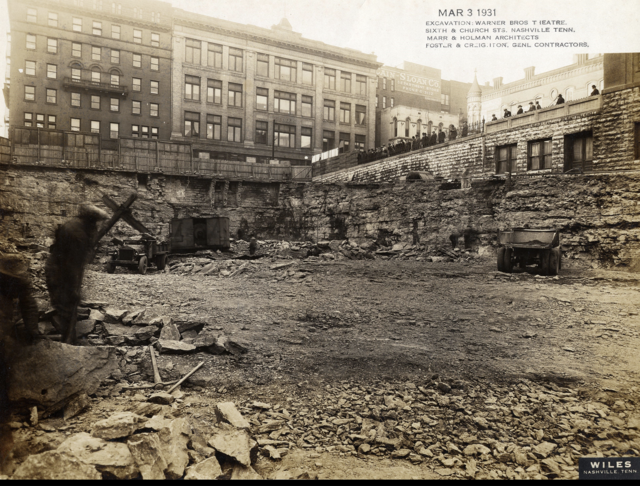 Warner Building construction 1931