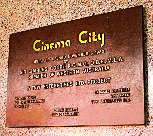 Cinema City 580 Hay Street, Perth, WA 