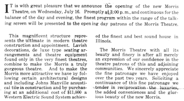Morris Theater and Banquets