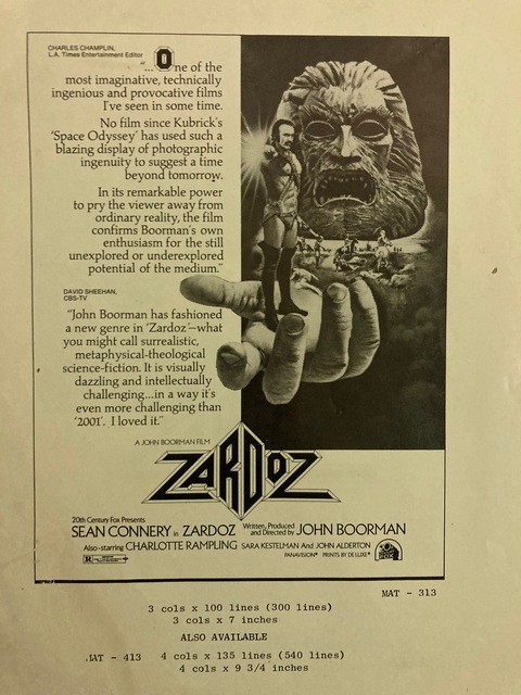 Sean Connery, R.I.P. (1930 - 2020)/ The Great Directors: John Boorman (1974)