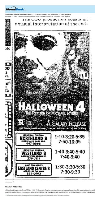The Great Movie Franchises: Halloween (1988)