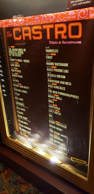 Live Stage Shows Coming Castro Display Case 