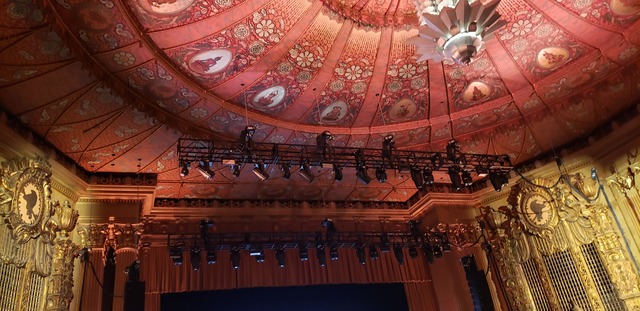 Stage Light Bar Set Up On Ceiling Castro Theatre