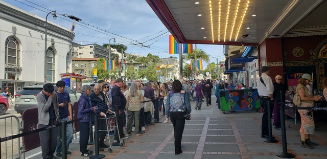 Huge Crowd Today Castro Theatre Matinee Delay Opening 