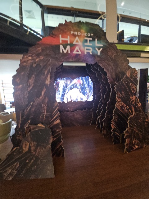 Project Hail Mary display in Foyer