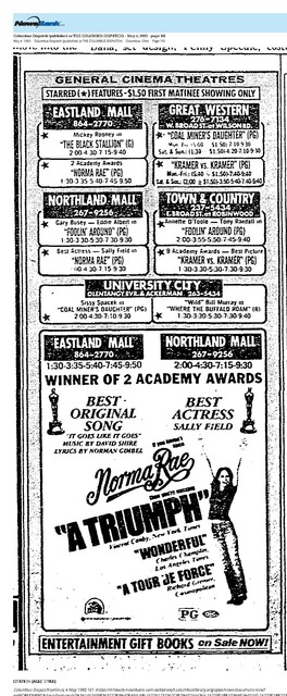 Sally Field--Number Seven Box Office Star (1980)/Her 1st Year on the list