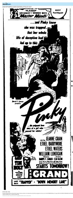 "Pinky" - The Most Popular 'Negro' Problem Film (1949)