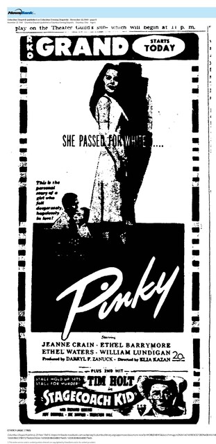 "Pinky" - The Most Popular 'Negro' Problem Film (1949)