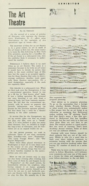 The Art Theatre Era (1953)