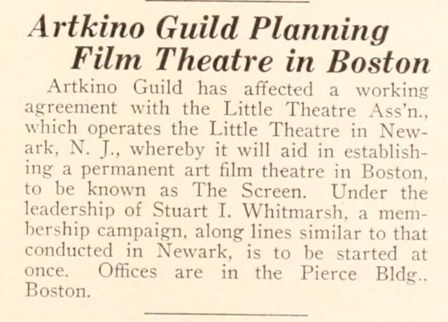 The Art Theatre Era (1930)