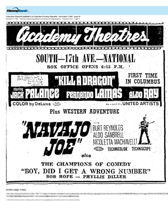 Burt Reynolds in a Spaghetti Western (1967)