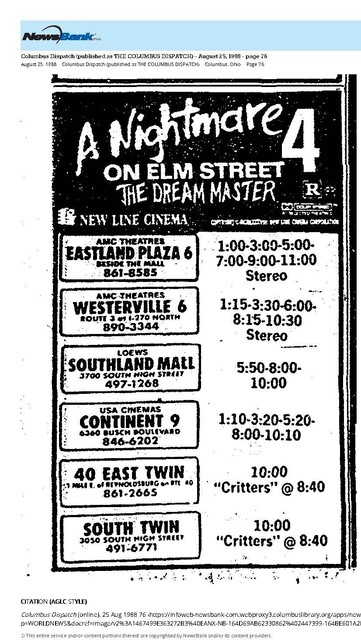 The Great Movie Franchises: Nightmare on Elm Street (1988)