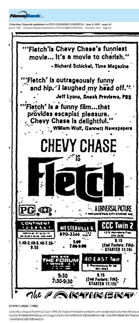 Chevy Chase--Number Five Box Office Star (1985)/His Last Year on the List