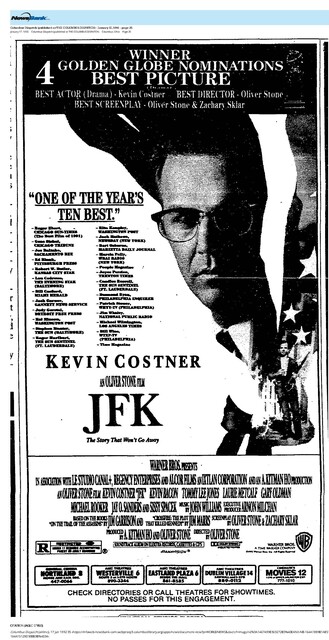 Kevin Costner--Number Three Box Office Star (1992)