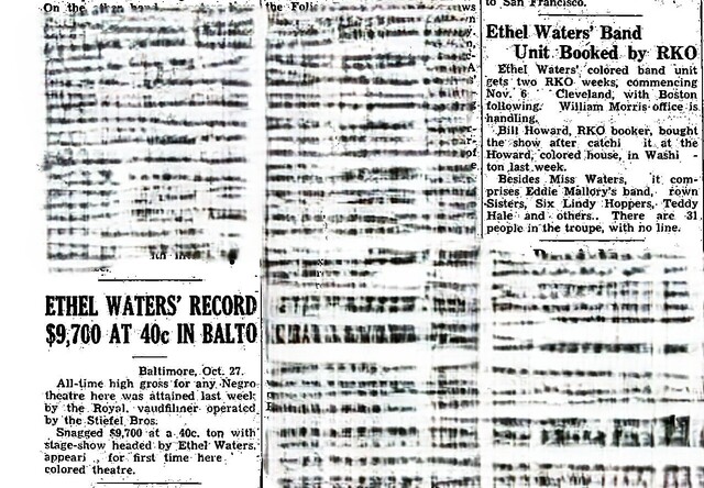 Ethel Water on Stage (1936)