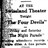 4 Devils at the Swissland Theatre, Woodsfield—April 24, 1930