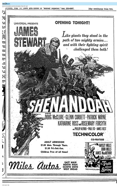 James Stewart--Number Eight Box Office Star (1965)/His Last Year on the List