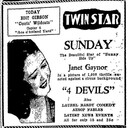 4 Devils at the Twin Star Theatre, Ames—February 2, 1930