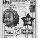 Floral Theatre program for the week beginning December 16, 1934