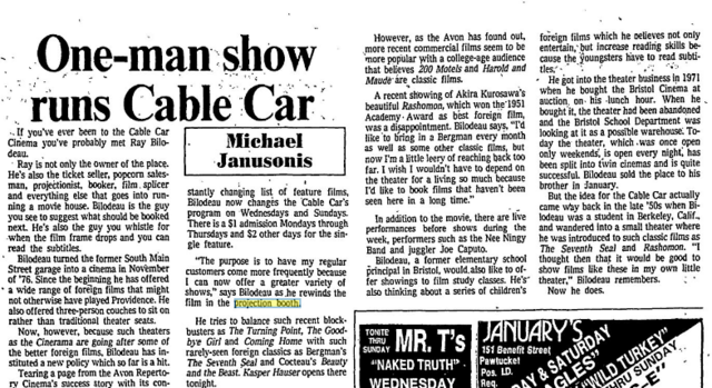 Cable Car Cinema & Cafe