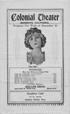 Colonial Theater program for the week starting December 16, 1923