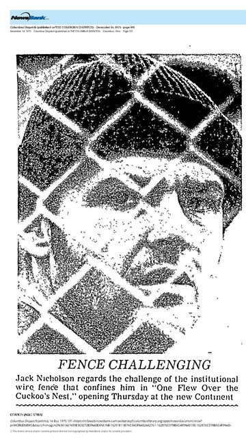 Jack Nicholson--Number Two Box Office Star (1976)