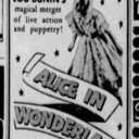 Lou Bunin's Alice in Wonderland at Panorama, Sept. 1951