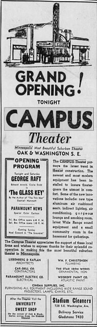 CAMPUS Theatre; Minneapolis, Minnesota.