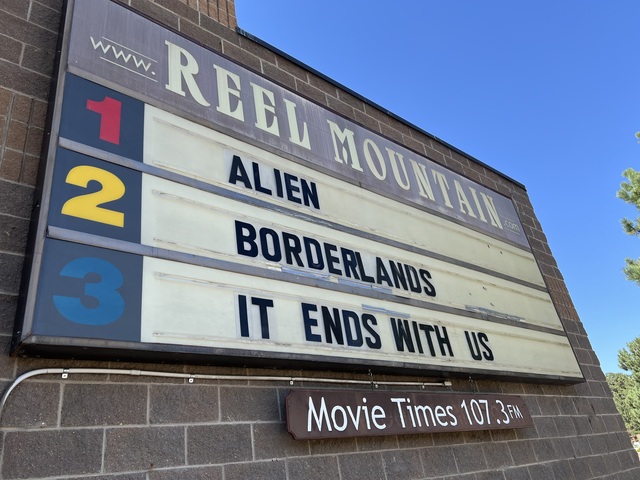marquee last week 2024 the Reel Mountain was open 