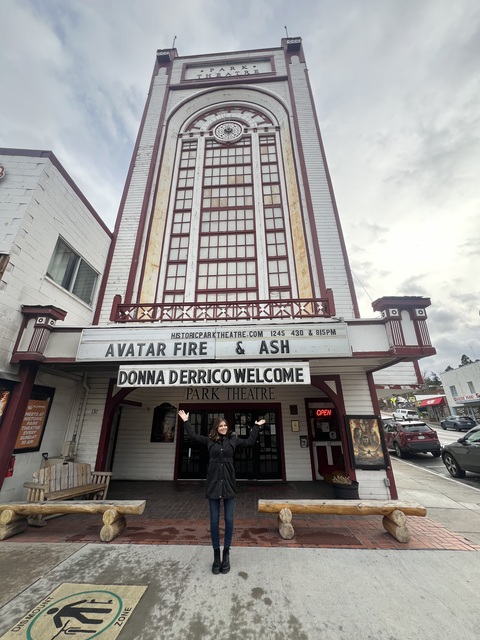 Donna D'Errico Visit to the Historic Park Theatre 