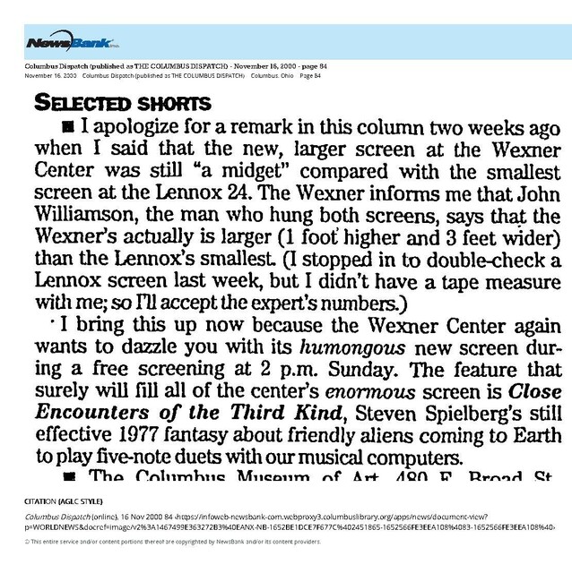 My Screen is Bigger Than Yours (2000)