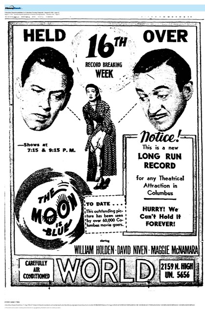 William Holden--Number Seven Box Office Star (1954)