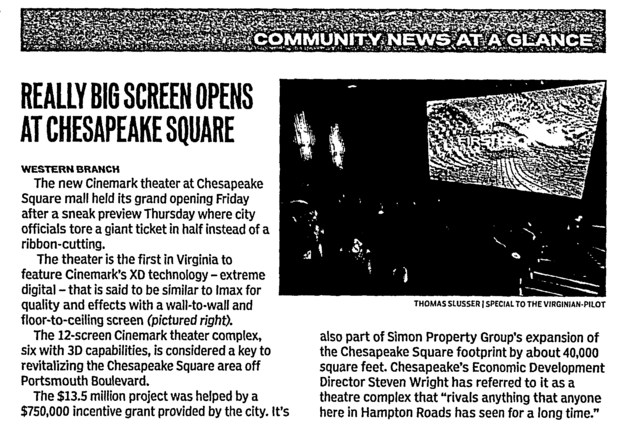 Cinemark Chesapeake Square