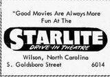 Starlite Drive In advertisement 