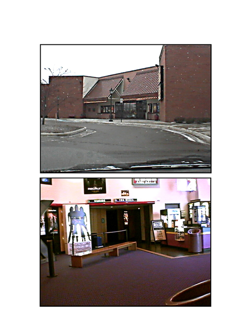 Exterior of the Town Center 8 in Novi Michigan 2002