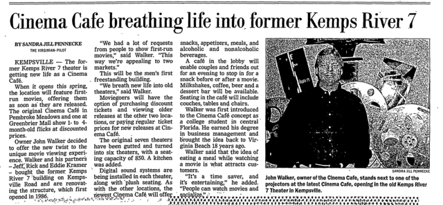 Cinema Cafe-Kemps River Premier