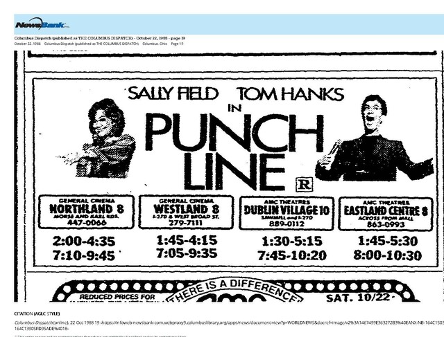 Tom Hanks--Number Three Box Office Star (1988). His First Year on the List