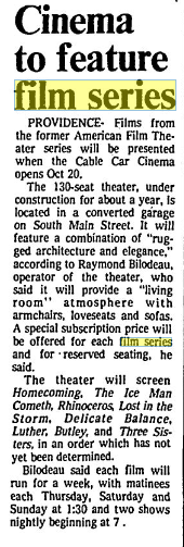 Cable Car Cinema & Cafe