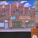 “Smithtown theater positioned as hub for community connection as marquee renovation nears completion.”