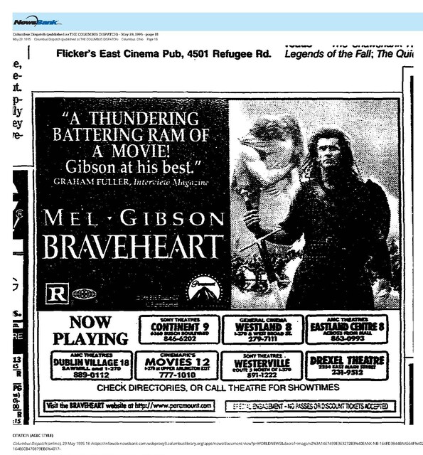 Mel Gibson--Number Seven Box Office Star (1995)