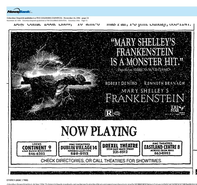 The Great Movie Franchises: Frankenstein (1994)