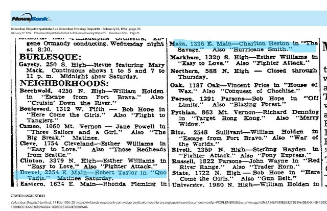 A Tale of Two Cities (1954)--Columbus and Bexley