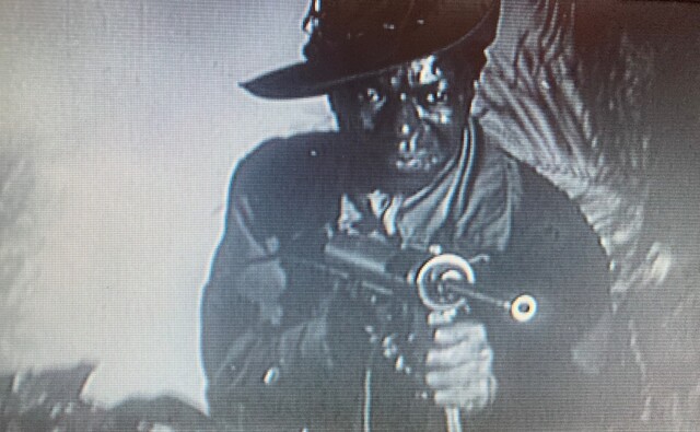 Screenshot from the trailer to 'China Gate' (1957)