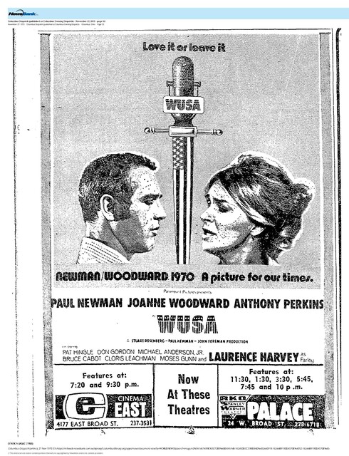 Paul Newman--Number One Box Office Star (1970)